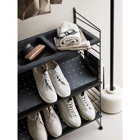 Shoe shelf - W78 x D30 x H10, Black - image 2