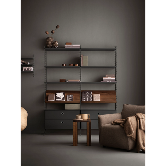 Shelf - W78 x D20, Dark grey, 3-pack - image 2