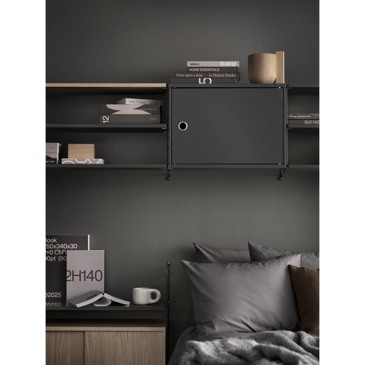 Cabinet with swing door - W58 x D30 x H42, Dark grey - image 2