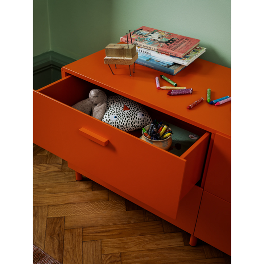 Relief Chest of drawers, low Orange - image 2