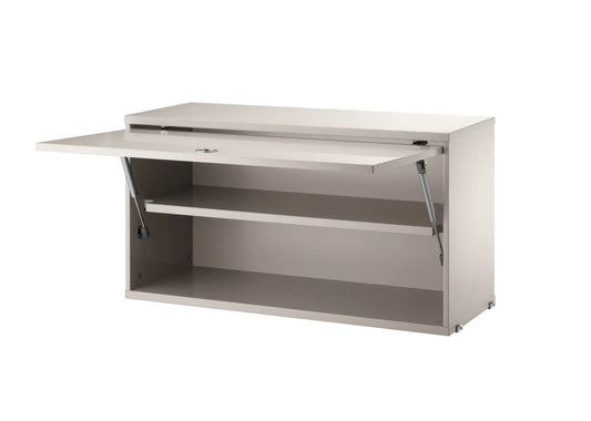 Cabinet with flip door - W78 x D30 x H42, Beige - image 2
