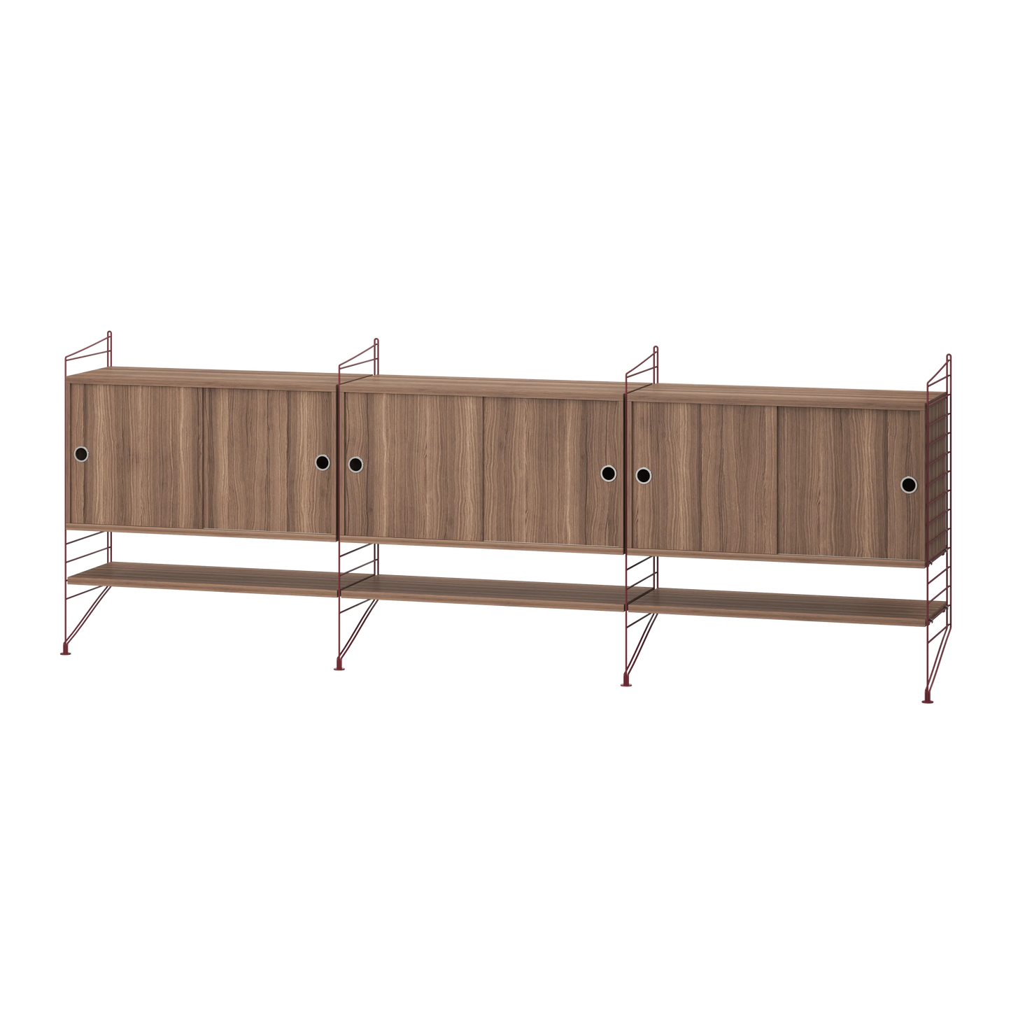 Living room F Dark red/Walnut - image 2