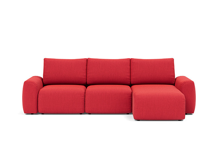 Norum Sofa Bed Chaise With Chunky Arms - variant image