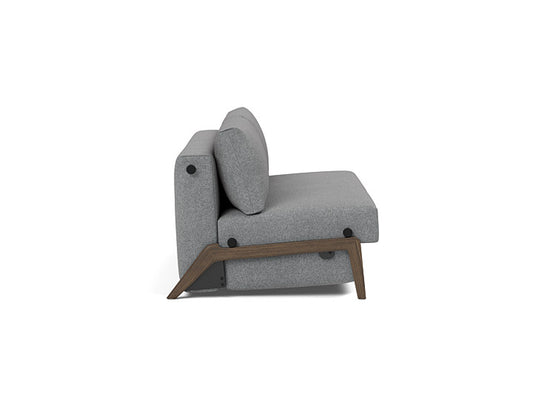 ILB 500 160 Sofa Bed Smoked Oak - angle 2