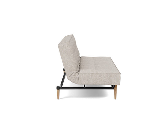Splitback Styletto Sofa Bed Light Wood - angle 2
