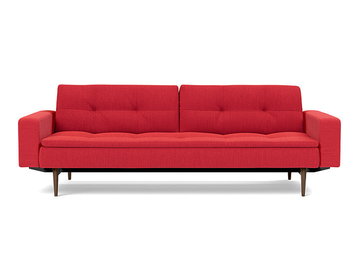 Dublexo Styletto Sofa Bed Dark Wood With Arms - variant image
