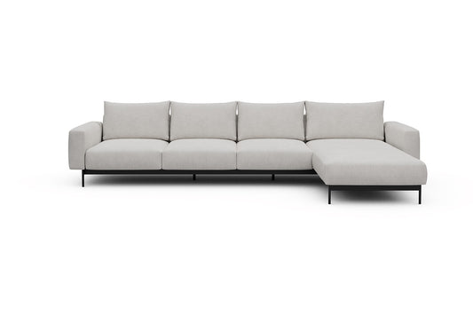 Arthon Modular Sofa - B3 - 350 x 185 cm - 3 Seater + Chaise - 574 Vivus Dusty Off White
