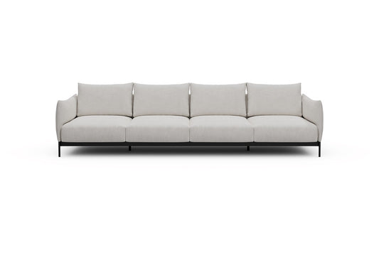 Kayto Modular Sofa - A4 - 325 x 100 cm - 4 Seater - 574 Vivus Dusty Off White