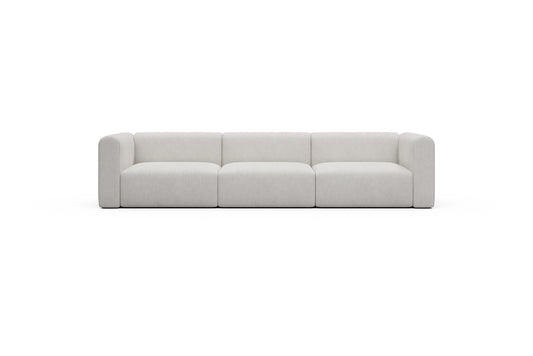 Rund Casual Modular Sofa - Configurations 1 - B3H - 335 x 97 cm - 3,5 Seater - 574 Vivus Dusty Off White