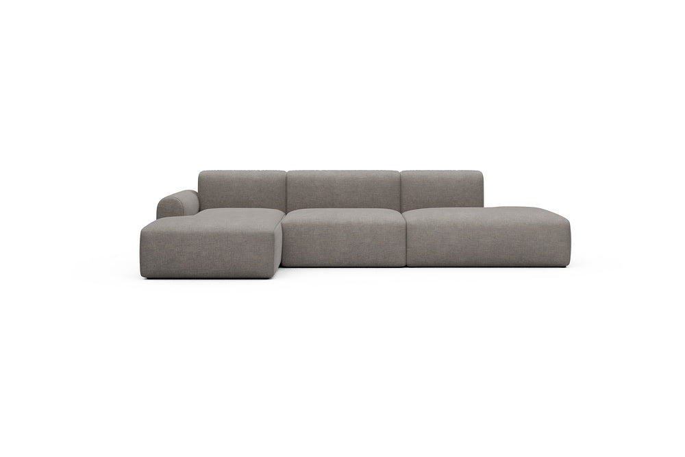 Rund Casual Modular Sofa - Configurations 2 - K3L - 319 x 152 cm - Chaise + 1,5 Seater + Open-end - 418 Esina Truffle