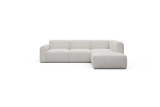 Rund Casual Modular Sofa - Configurations 2 - M2L - 266 x 224 cm - Open-end + 3 Seater - 574 Vivus Dusty Off White