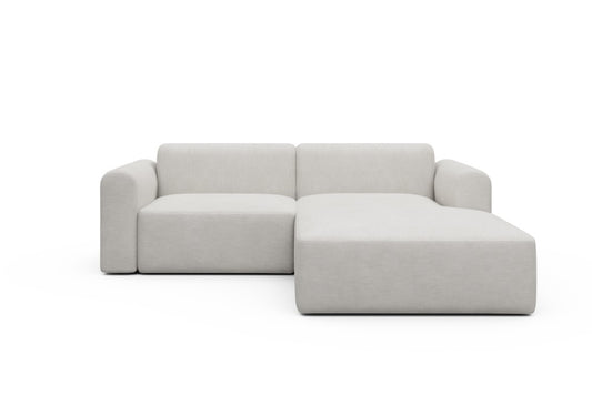 Rund Modular Sofa - Configurations 1 - D2L - 240 x 188 cm - 1,5 Seater + Chaise - 574 Vivus Dusty Off White