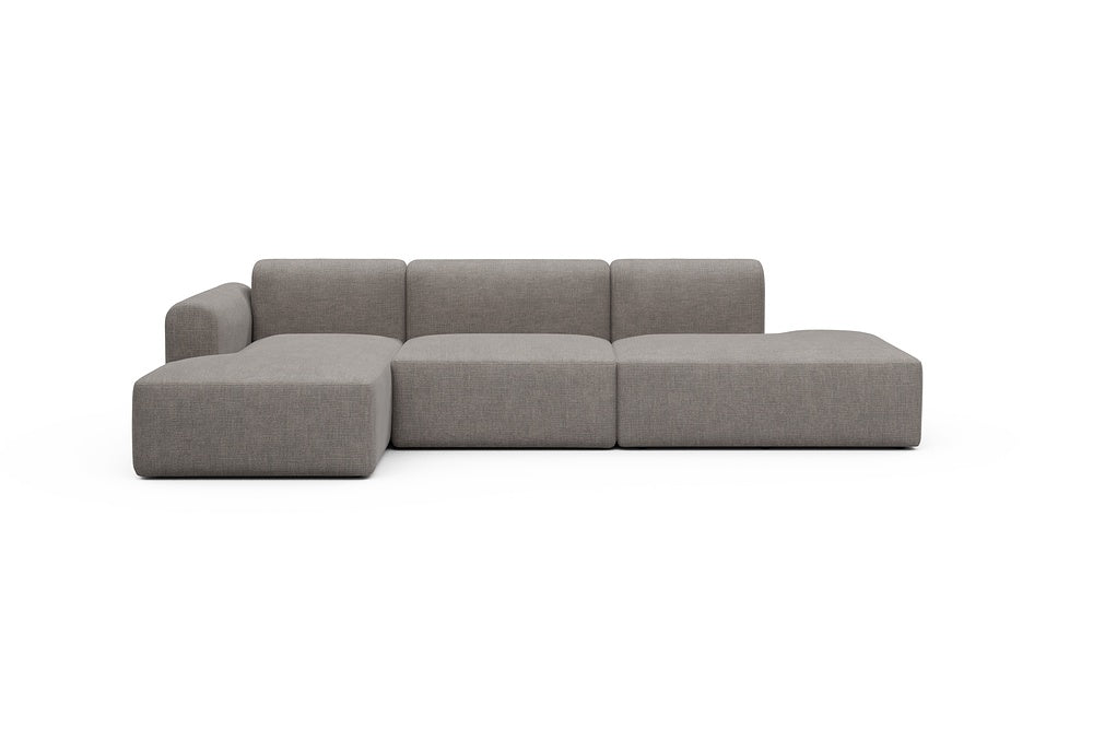 Rund Modular Sofa - Configurations 2 - K3L - 319 x 152 cm - Chaise + 1,5 Seater + Open-end - 418 Esina Truffle