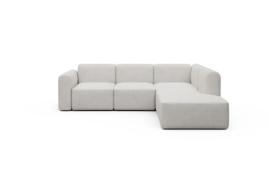 Rund Modular Sofa - Configurations 2 - M2L - 266 x 224 cm - Open-end + 3 Seater - 574 Vivus Dusty Off White