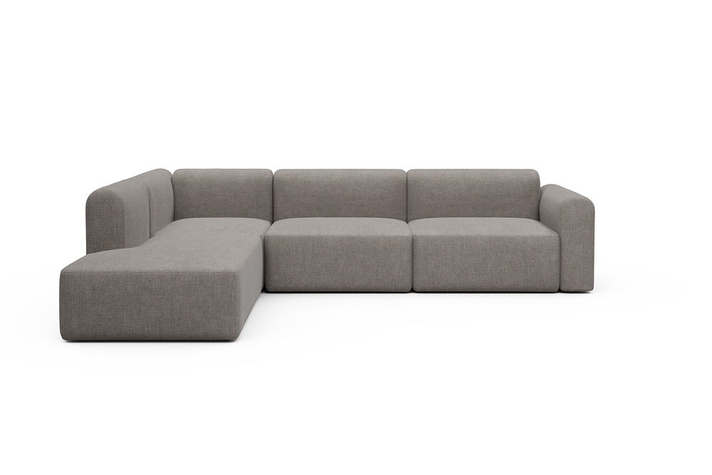 Rund Modular Sofa - Configurations 2 - N1L - 312 x 224 cm - 3,5 Seater + Open-end - 418 Esina Truffle