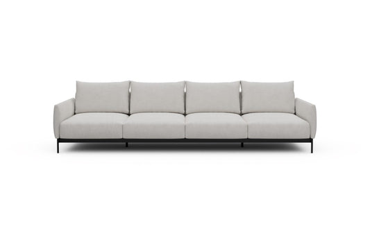 Tokey Modular Sofa - A4 - 315 x 100 cm - 4 Seater - 574 Vivus Dusty Off White