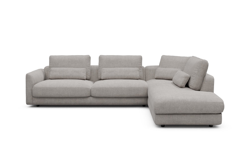 Vivole Modular Sofa - 69 - 310 x 230 cm - 3 Seater + Open-end - 418 Esina Truffle