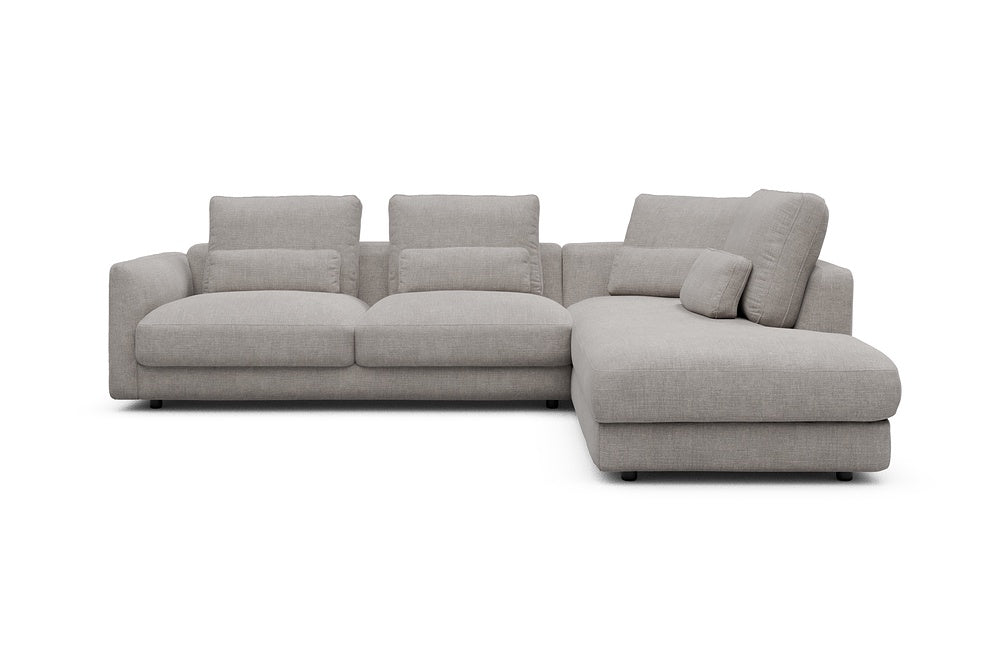 Vivole Modular Sofa - 74 - 278 x 230 cm - 2,5 Seater + Open-end - 418 Esina Truffle
