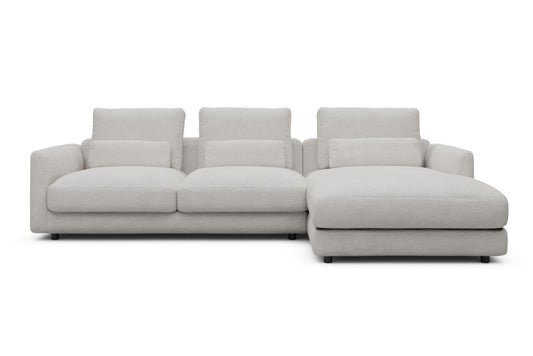 Vivole Modular Sofa - 76 - 290 x 171 cm - 2,5 Seater + Chaise - 574 Vivus Dusty Off White