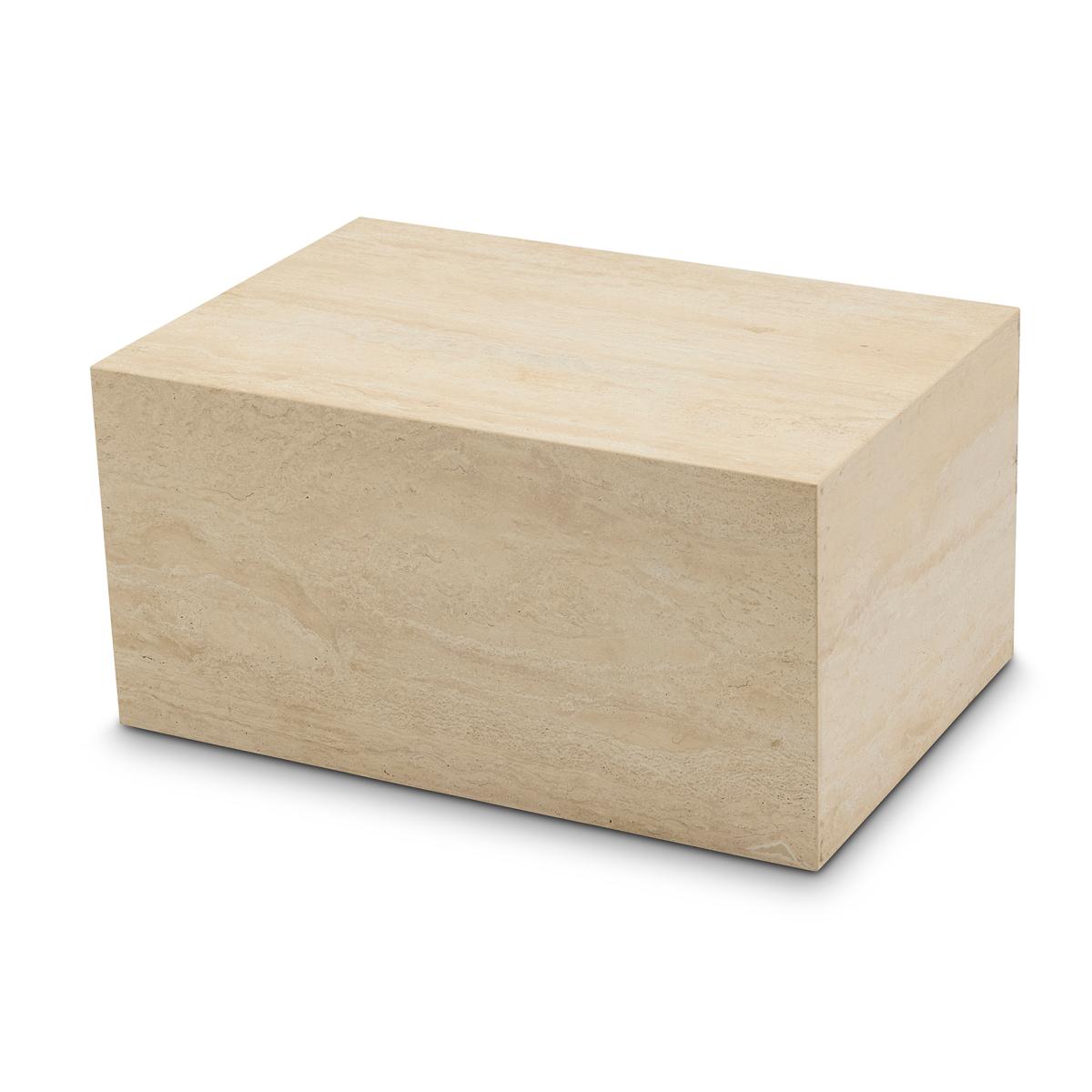 Travertina Table 60 - angle 2