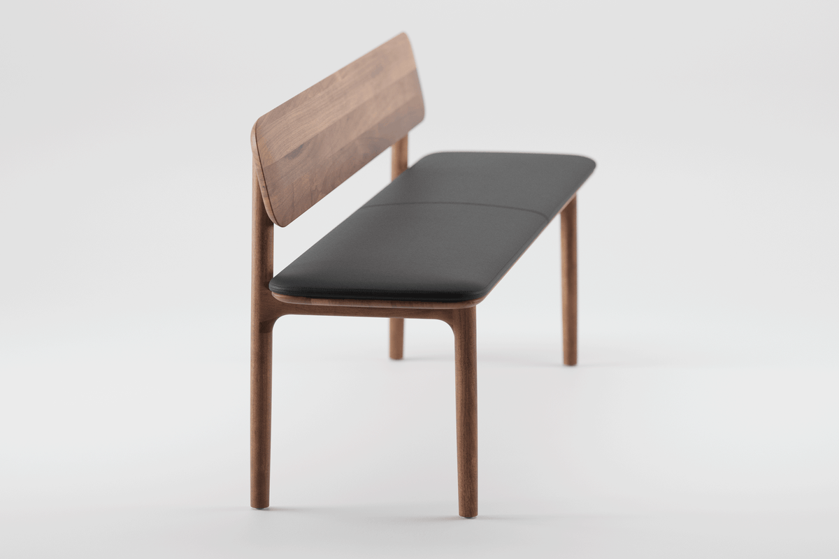 Neva bench with backrest - image 5