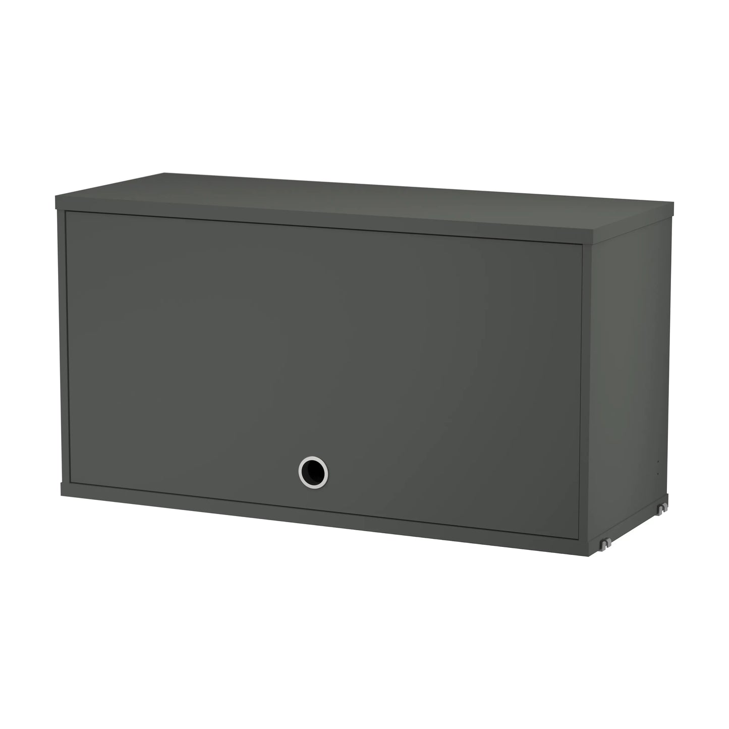 Cabinet with flip door - W78 x D30 x H42, Dark grey - image 4