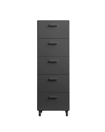 Relief Chest of drawers, tall Grey