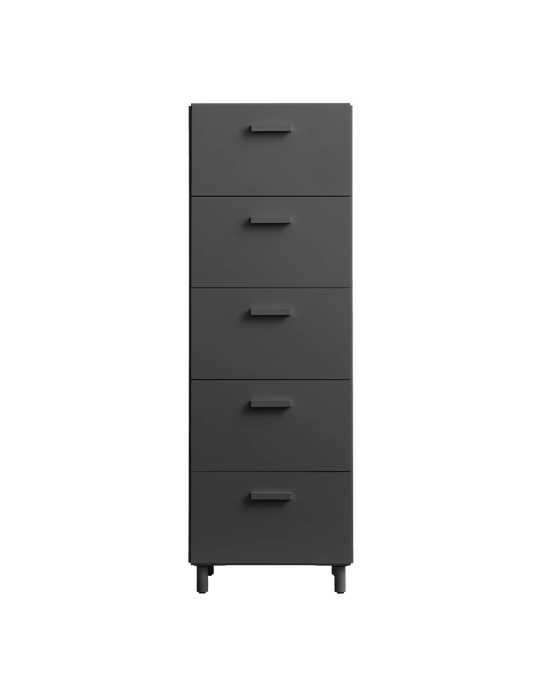 Relief Chest of drawers, tall Grey