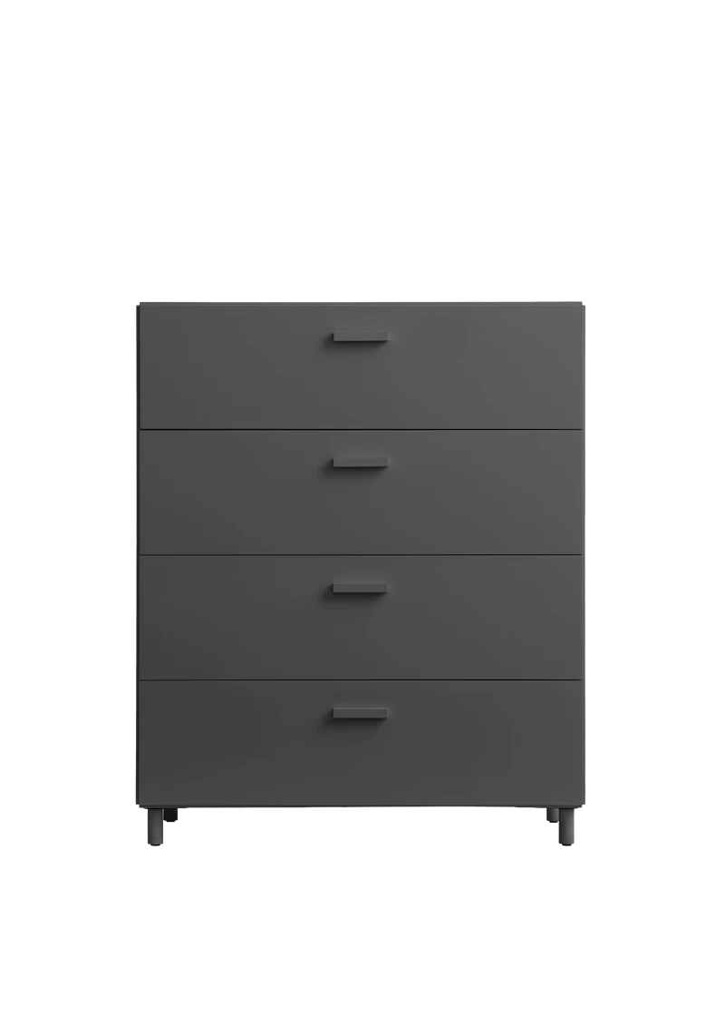 Relief Chest of drawers, wide Grey