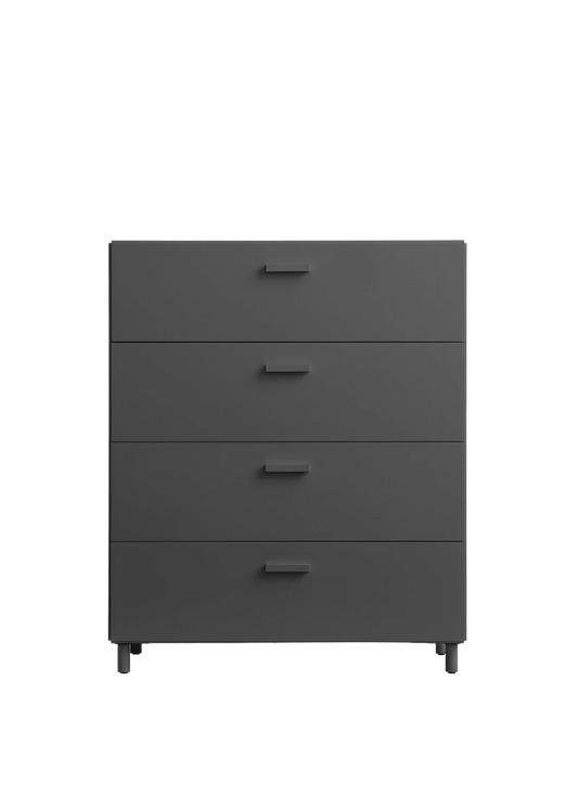 Relief Chest of drawers, wide Grey