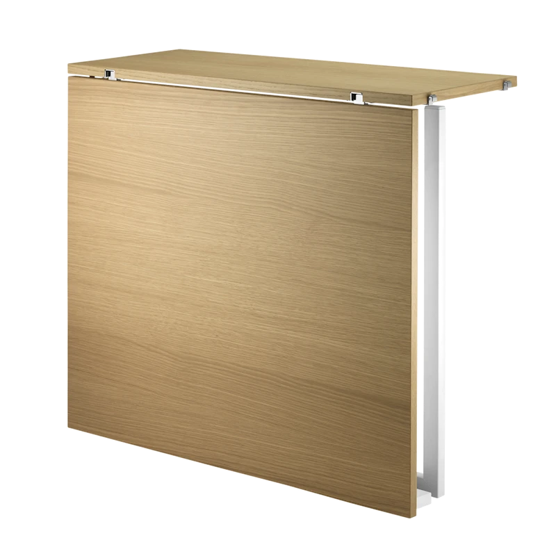 Folding table - W78 x D30 x H71, Oak/White
