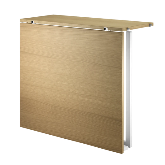 Folding table - W78 x D30 x H71, Oak/White