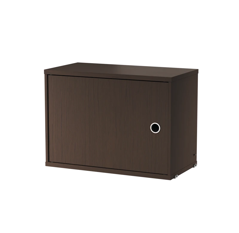 Cabinet with swing door - W58 x D30 x H42, Dark oak