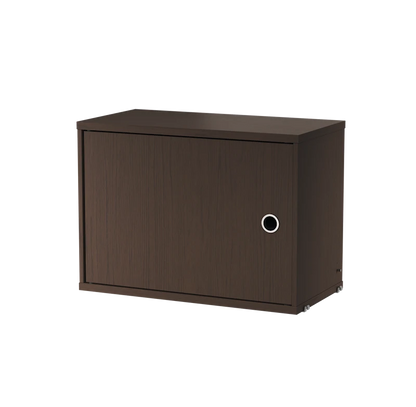 Cabinet with swing door - W58 x D30 x H42, Dark oak