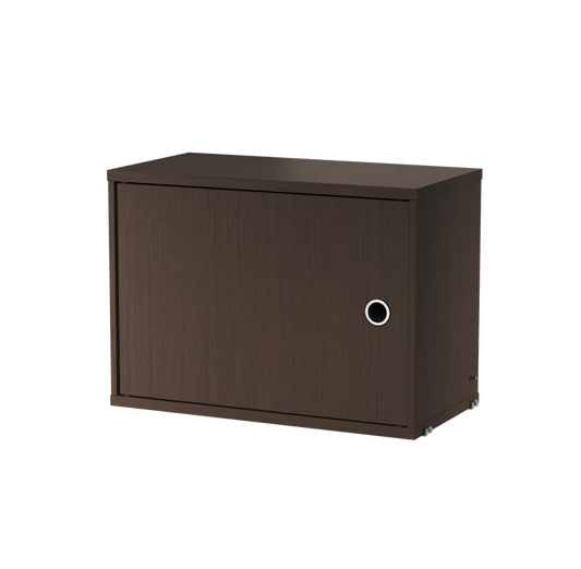 Cabinet with swing door - W58 x D30 x H42, Dark oak
