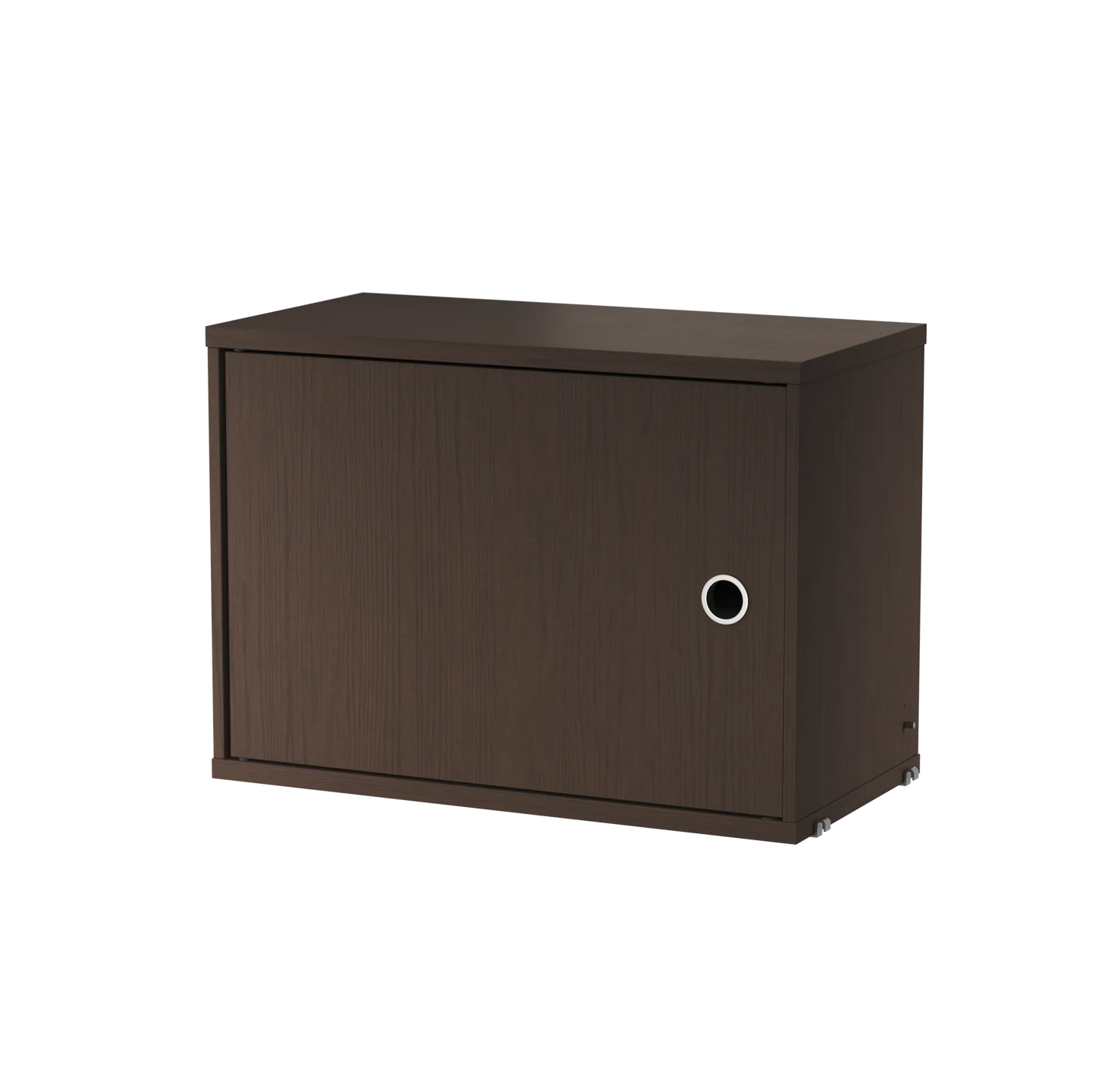 Cabinet with swing door - W58 x D30 x H42, Dark oak - image 3