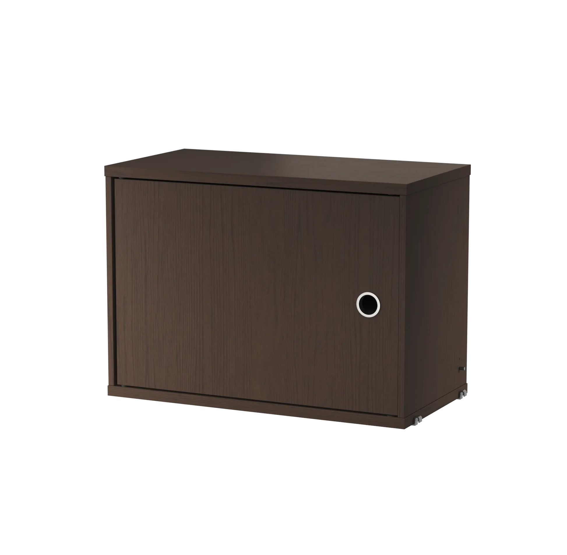 Cabinet with swing door - W58 x D30 x H42, Dark oak - image 3