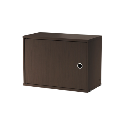 Cabinet with swing door - W58 x D30 x H42, Dark oak - image 3