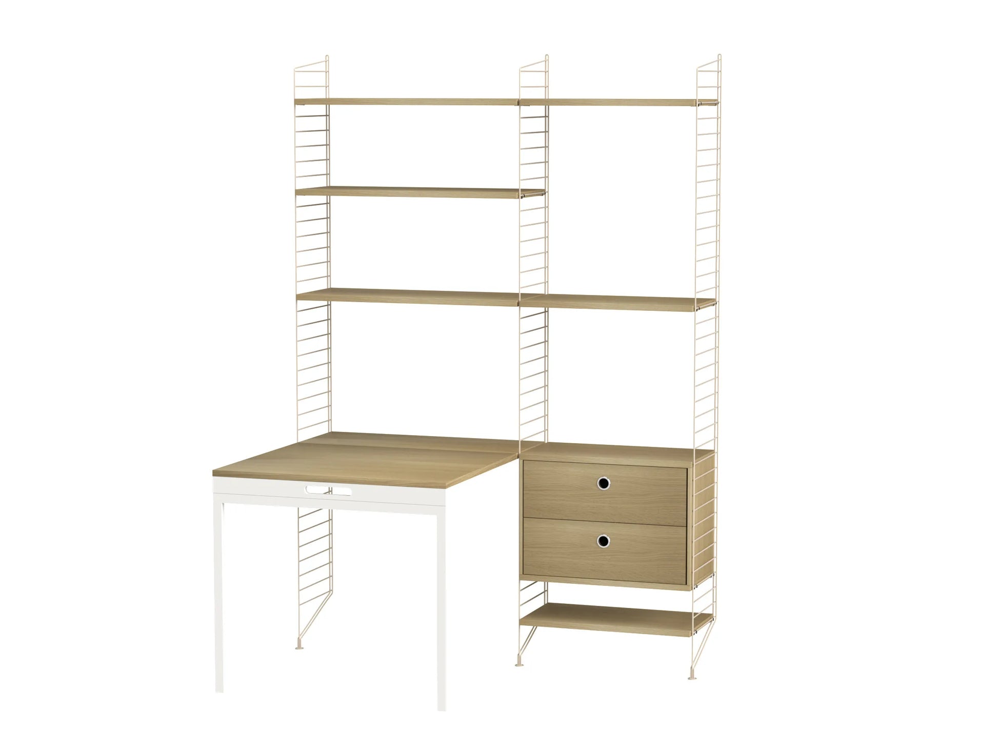 Workspace E Beige/Oak - image 3