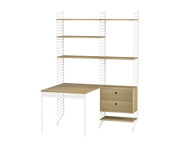 Workspace E Beige/Oak