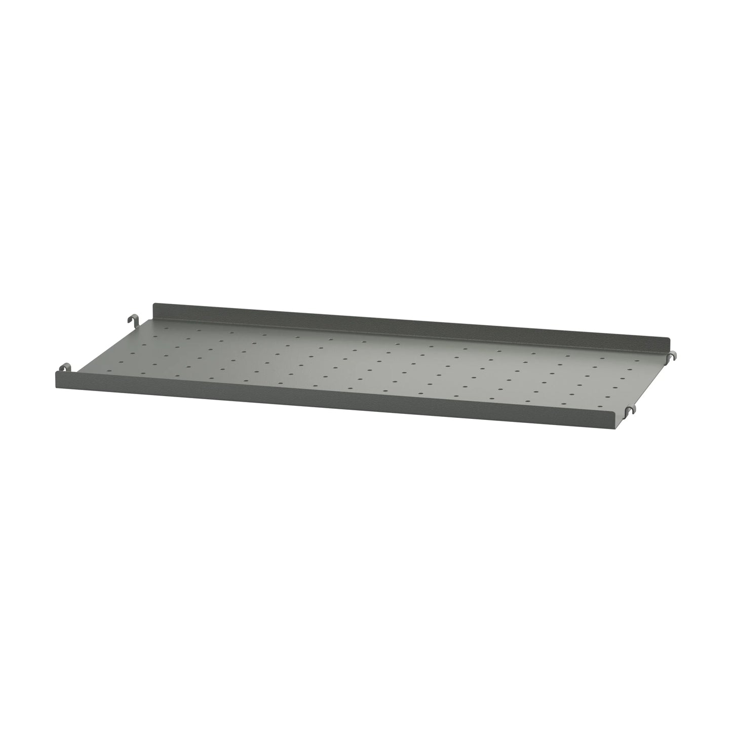 Metal shelf low edge - W58 x D30, Dark grey - image 3