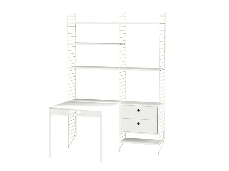 Workspace E Beige/White