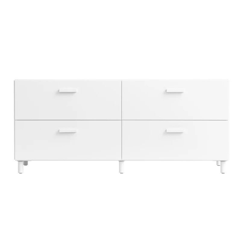 Relief Chest of drawers, low White