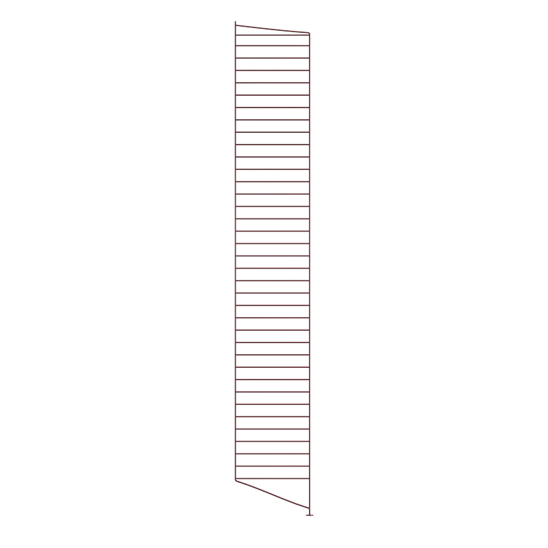 Floor panel - D30 x H200, Dark red, 1-pack