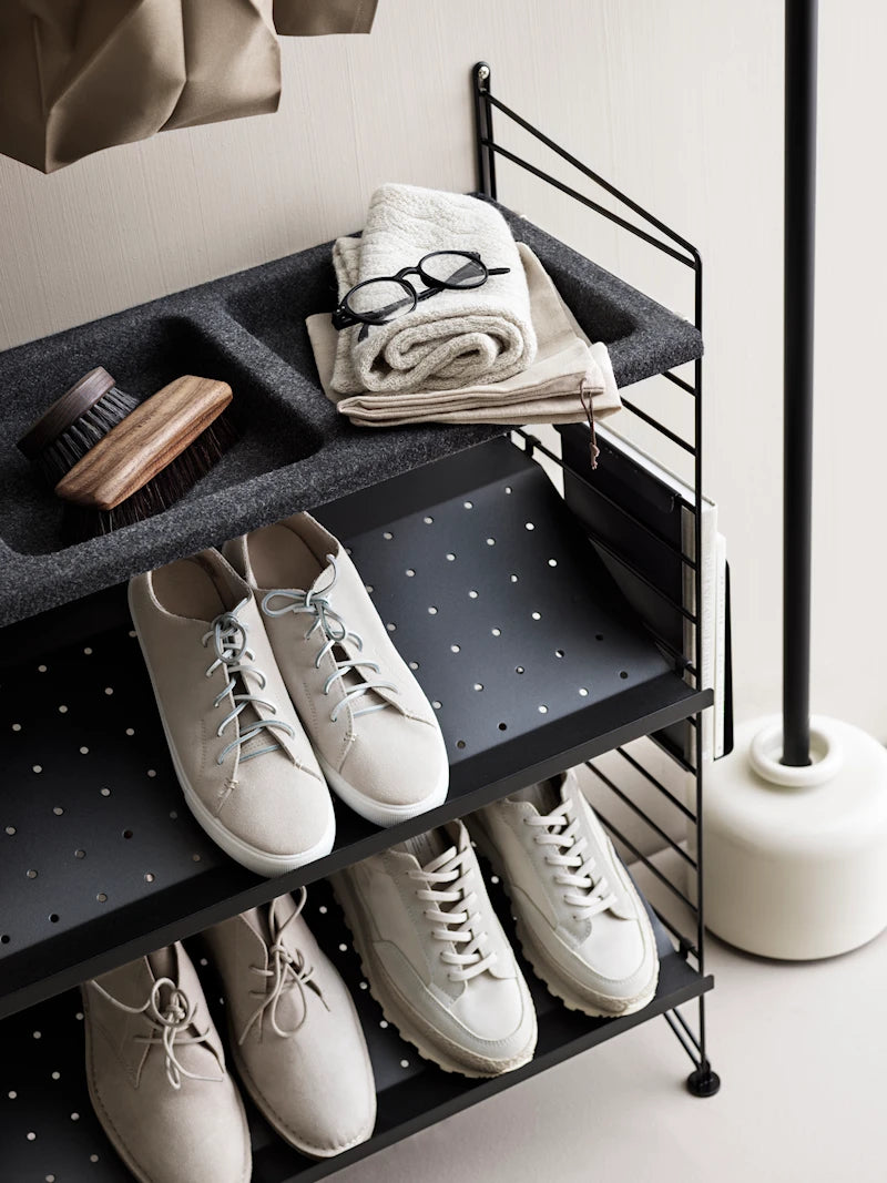 Shoe shelf - W78 x D30 x H10, Black