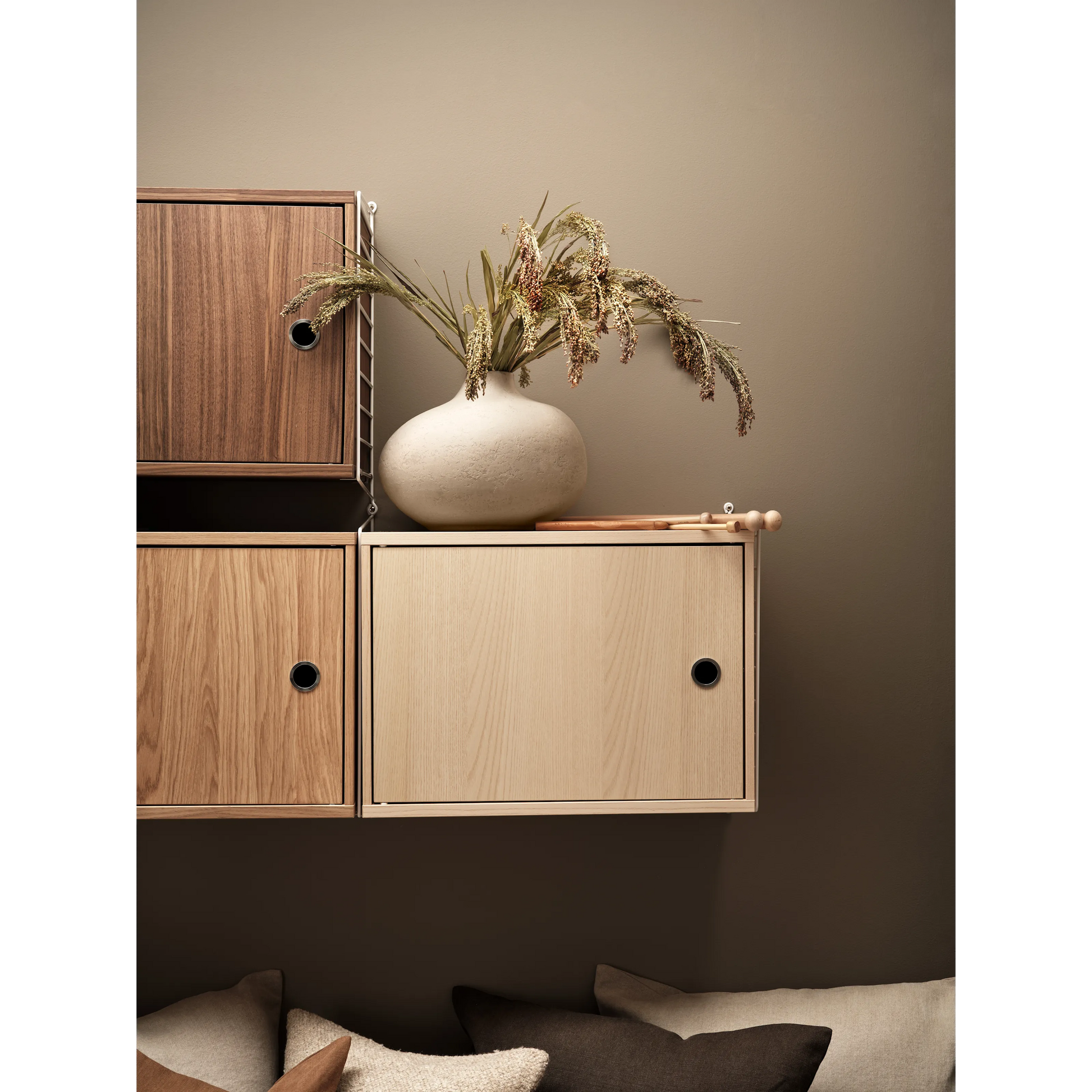 Cabinet with swing door - W58 x D30 x H42, Ash - image 2
