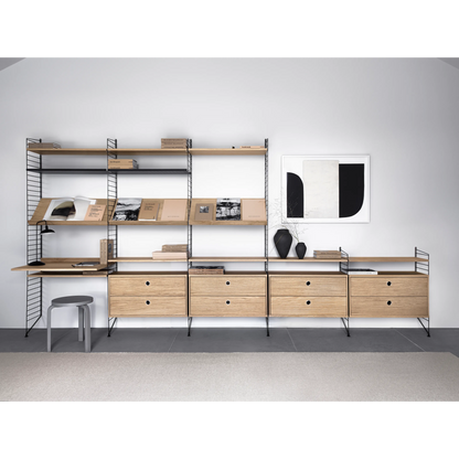 Magazine shelf solid - W58 x D30 x H15, Oak - image 2
