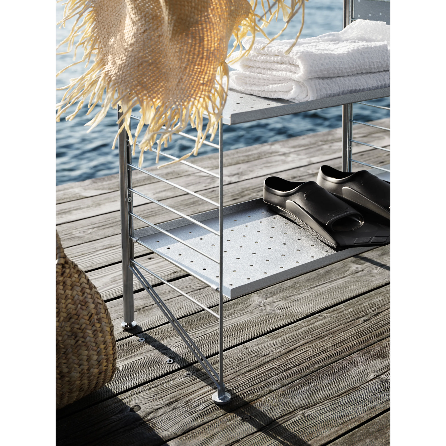 Free standing shelf – galvanized Galvanized - image 2
