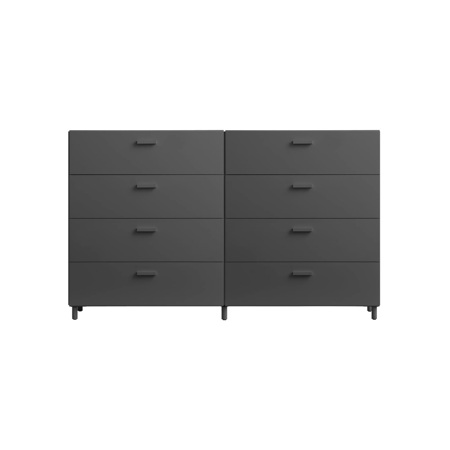 Two wide Relief drawers with legs Grey - image 5