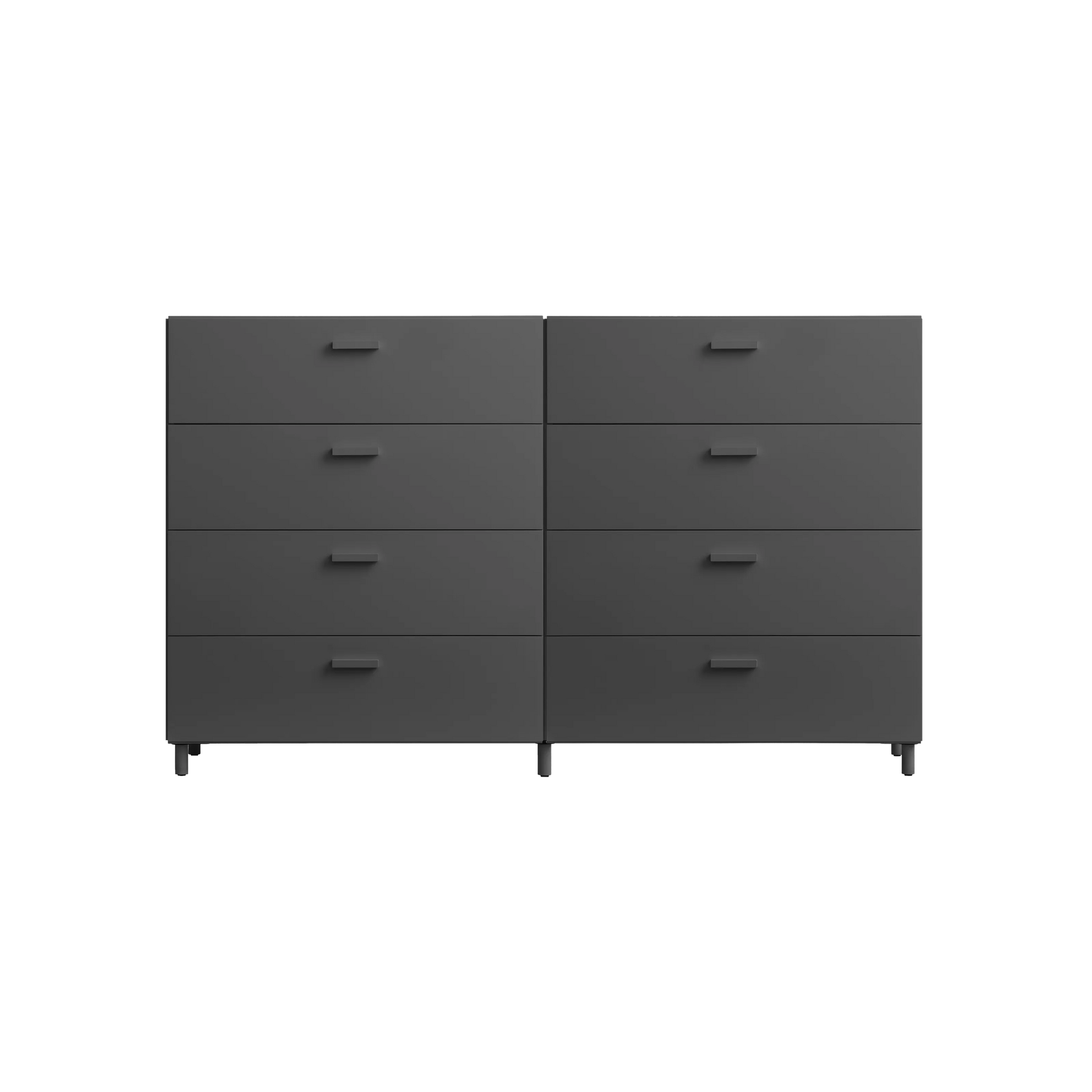 Two wide Relief drawers with legs Grey - image 5
